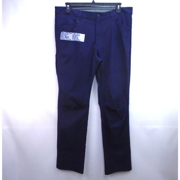 EDDIE BAUER Mens Tech Pants Hiking Nylon Stretch 38 x34 Navy Blue Storm Repel - Picture 1 of 11
